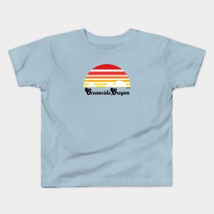 Oceanside, Oregon Sunset Kids T-Shirt